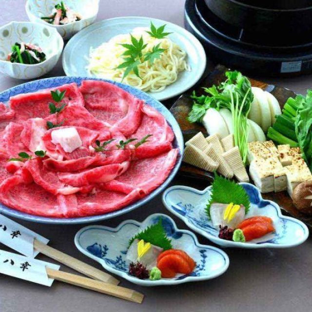 牛すき焼きコース